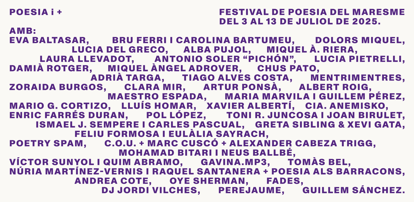 Festival Poesiaimes 2025